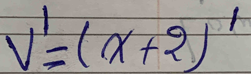 V'=(x+2)'