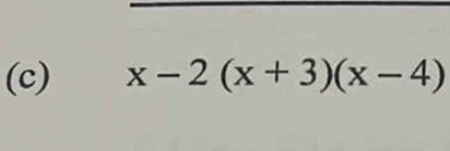 x-2(x+3)(x-4)