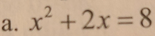 x^2+2x=8