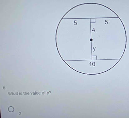 What is the value of y?
2