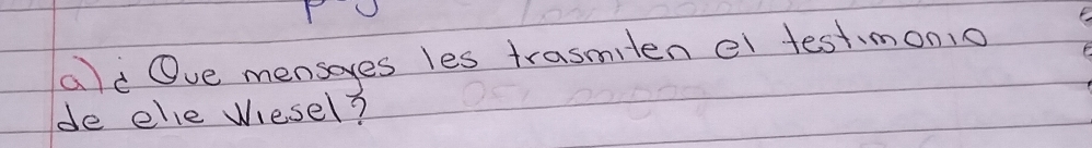 ald Ove mensayes les trasmiten el test.monio 
de elle wresel?