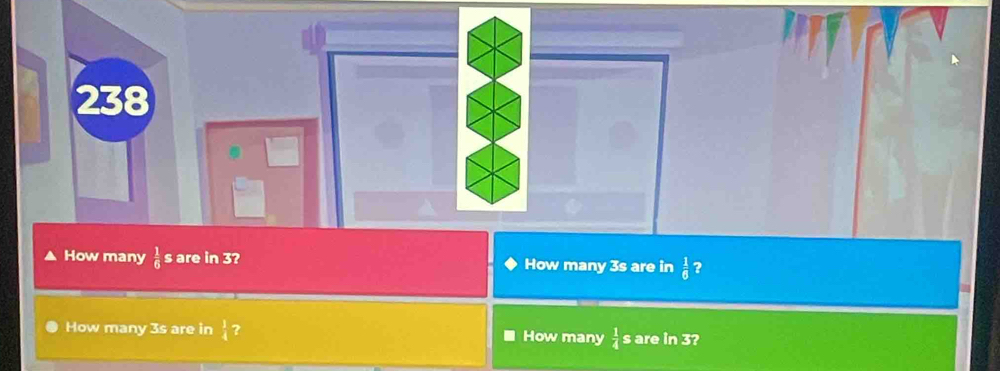 How many  1/6  s are in 3? How many 3s are in  1/6  ? 
How many 3s are in  1/4  ? How many  1/4  s are in 3?