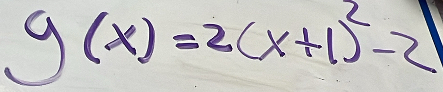 g(x)=2(x+1)^2-2