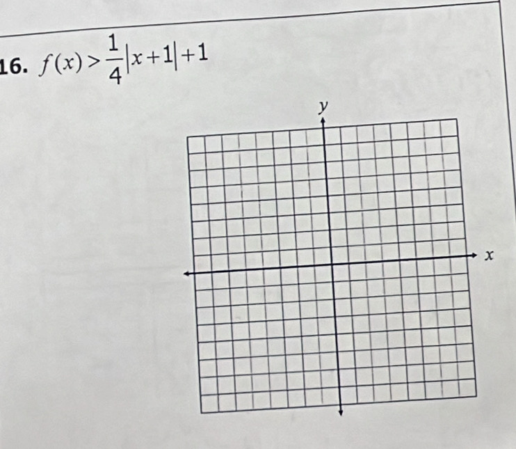 f(x)> 1/4 |x+1|+1