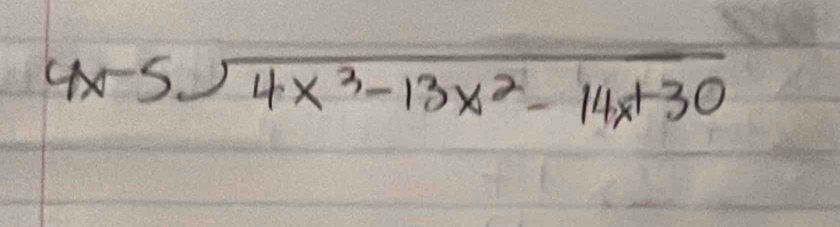 4x-5sqrt(4x^3-13x^2-14x+30)