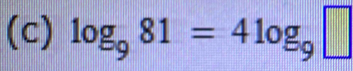 log _981=4log _9□