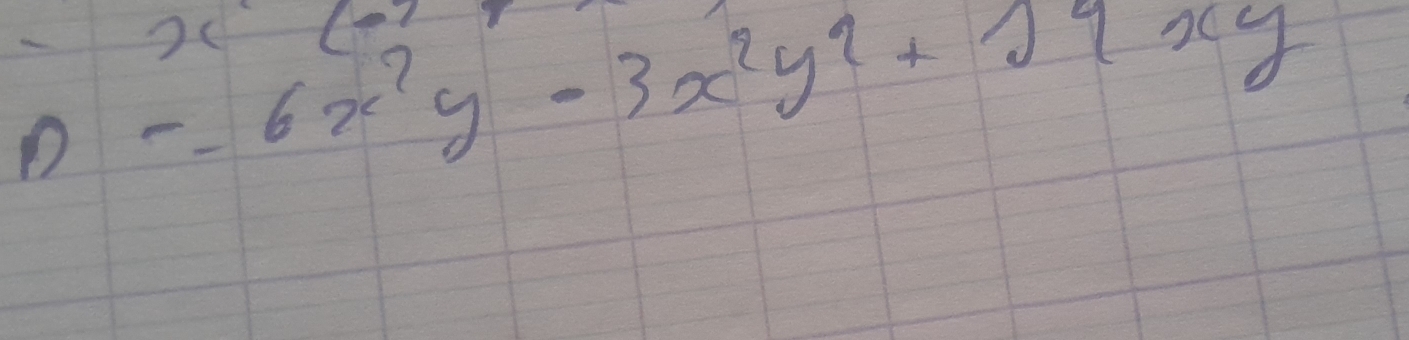 n=6x^7y-3x^2y^2+19xy