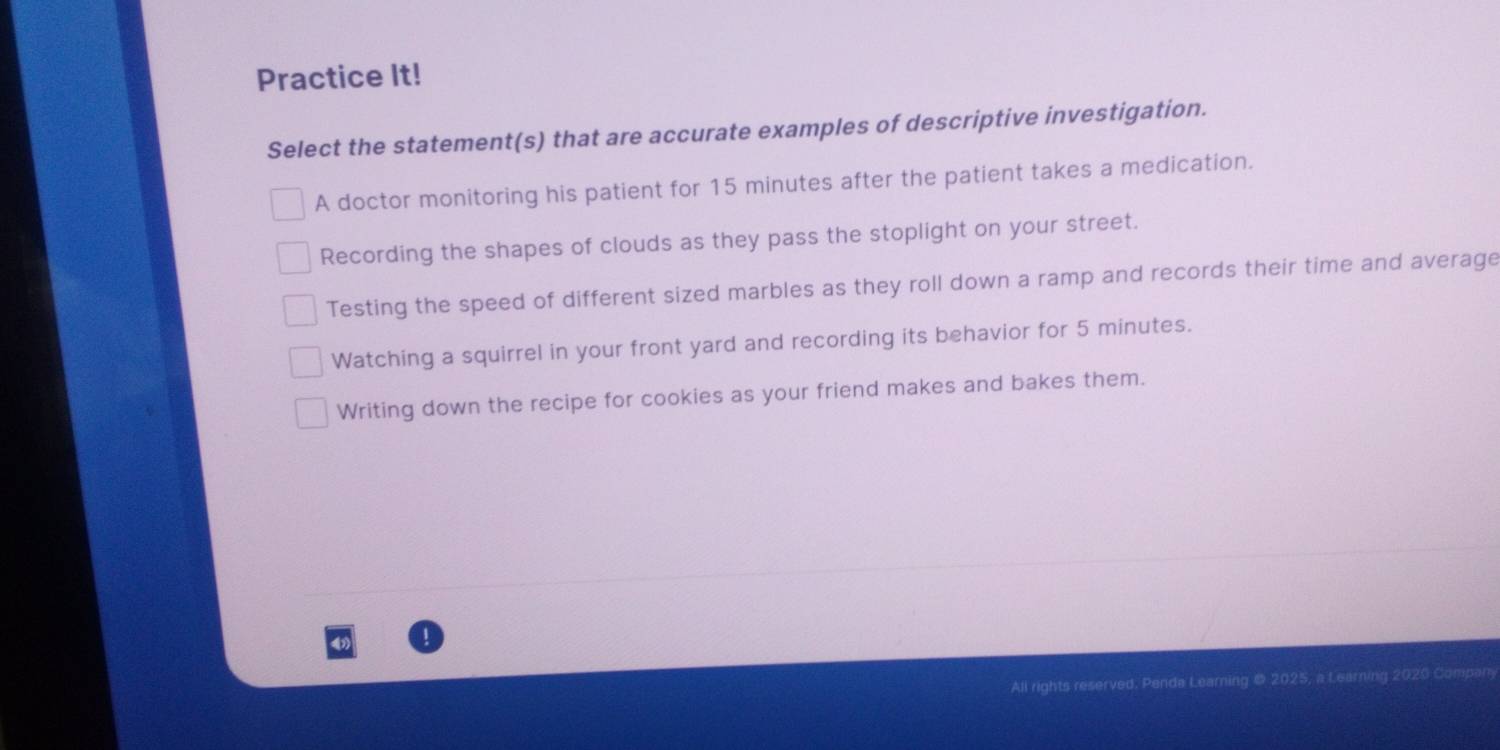 Solved: Practice It! Select the statement(s) that are accurate examples ...