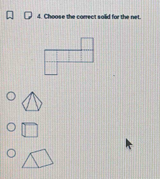 Choose the correct solid for the net.