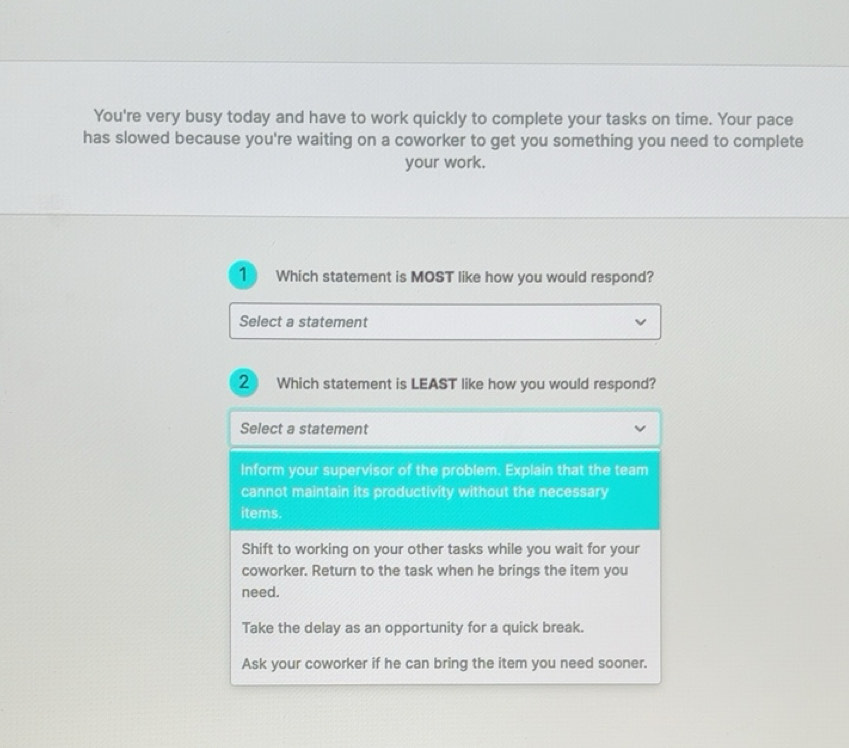 Solved: You're very busy today and have to work quickly to complete ...