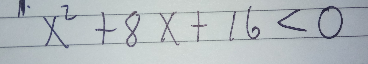 A x^2+8x+16<0</tex>