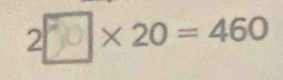 2⩽ × 20 = 460