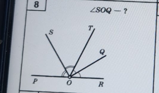 8
∠ SOQ- ?