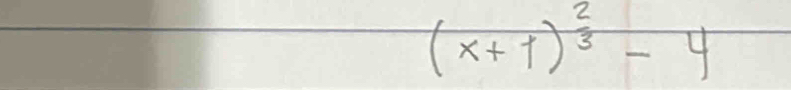 (x+1)^ 2/3 -4