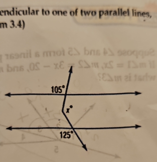 endicular to one of two parallel lines,
m3.4)