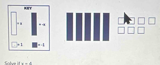Solve if x=4