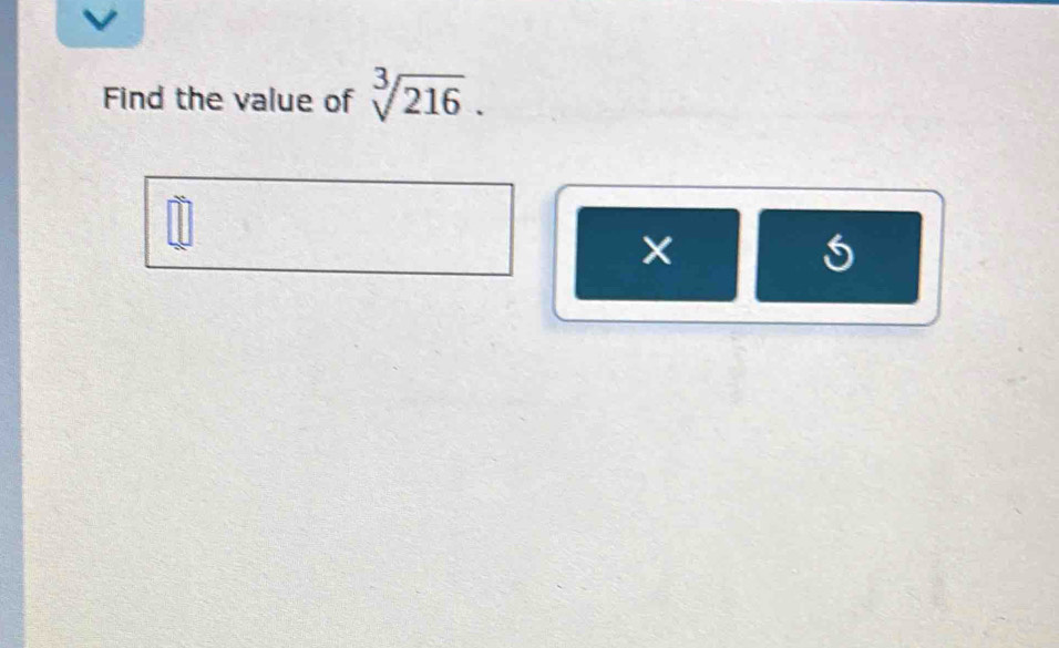 Find the value of sqrt[3](216).