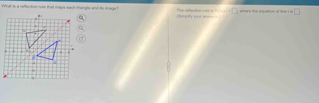 Solved: What is a reflection rule that maps each triangle and its image ...