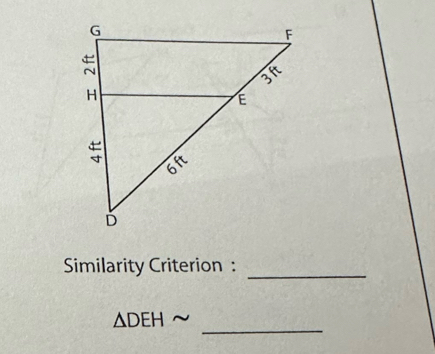 Similarity Criterion :_
_
ΔDEH