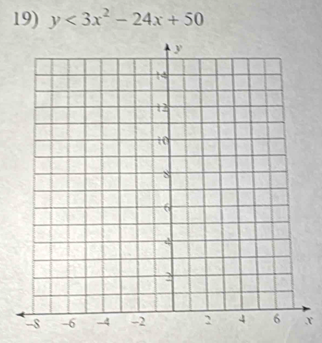 y<3x^2-24x+50
x