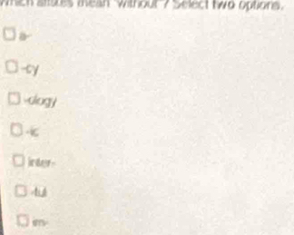 which aliaes tean without 7 Select two options.
-cy
vology
inter-
té