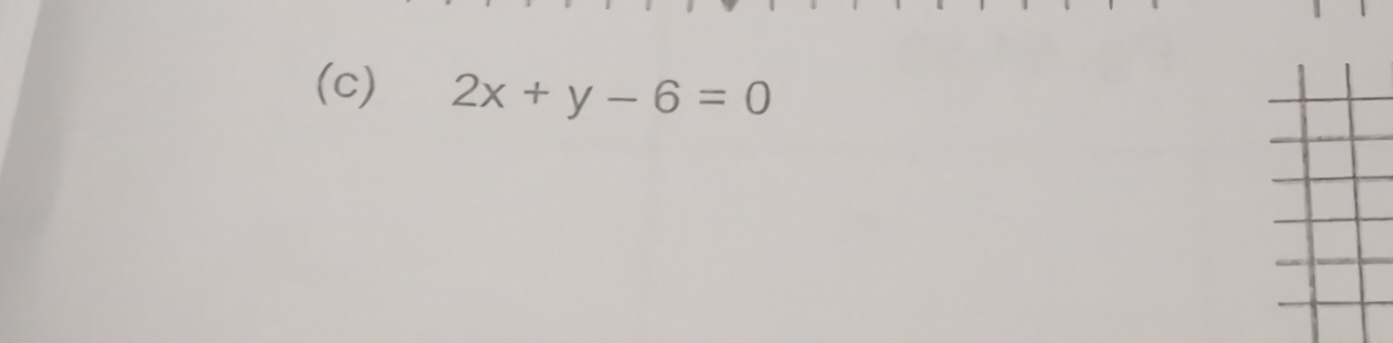 2x+y-6=0