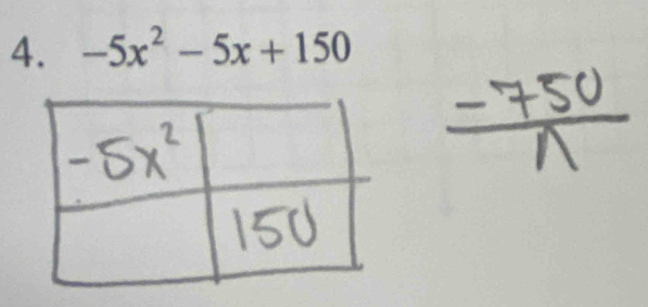 -5x^2-5x+150