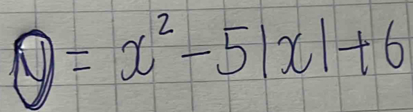 boxed y=x^2-5|x|+6