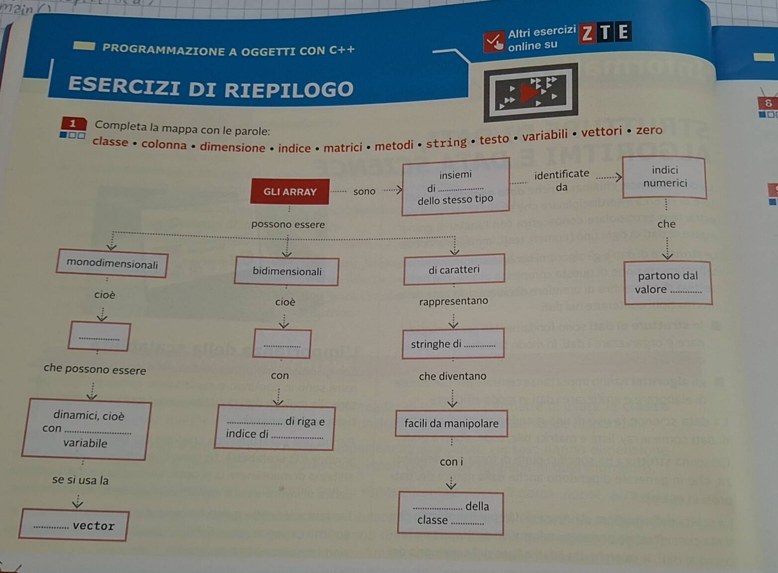 Risolto:Altri esercizi Z T E PROGRAMMAZIONE A OGGETTI CON C++ online su ...
