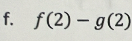 f(2)-g(2)