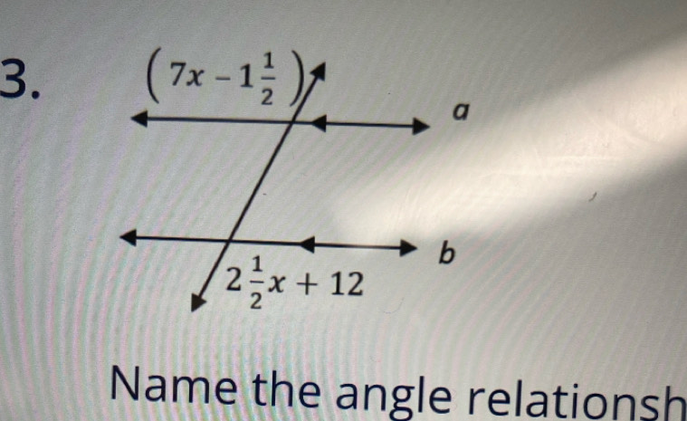 Name the angle relationsh