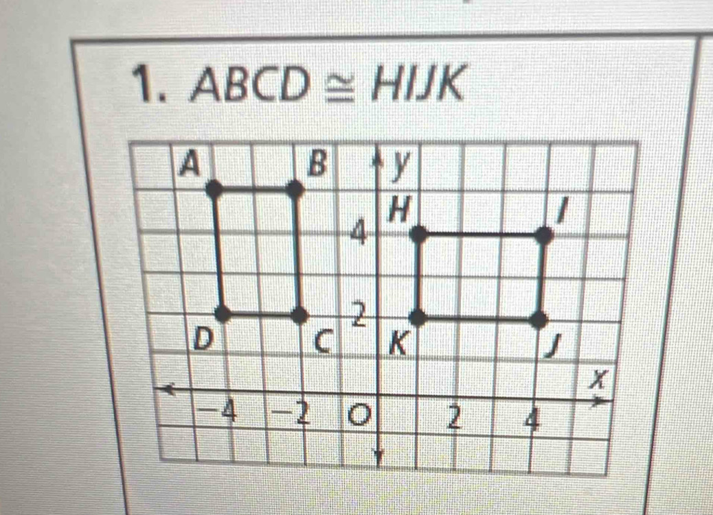 ABCD≌ HIJK