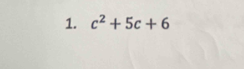 c^2+5c+6