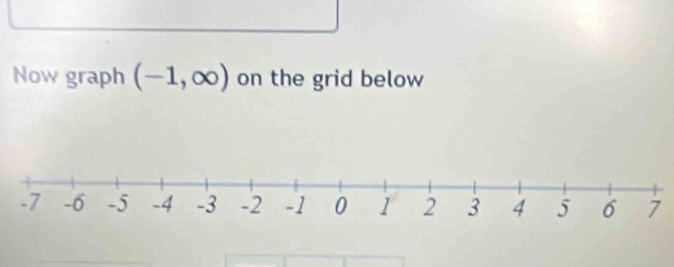 Now graph (-1,∈fty ) on the grid below 
7