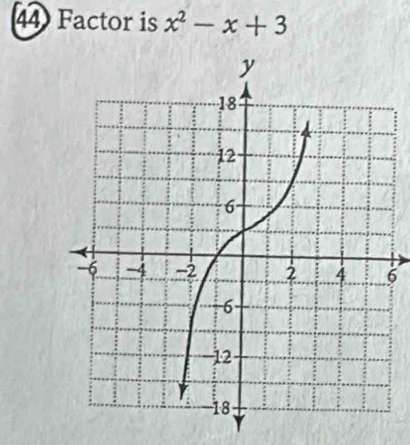 44Factor is x^2-x+3
6