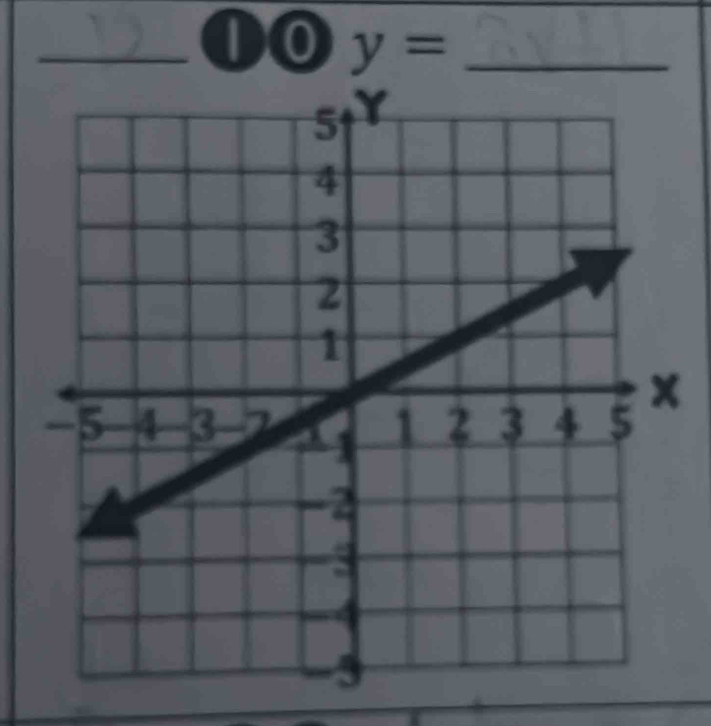 to y= _