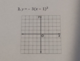 y=-3(x-1)^2