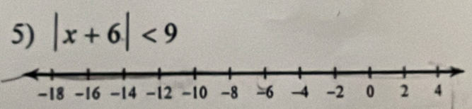 |x+6|<9</tex>