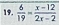  6/19 = (x-12)/2x-2 