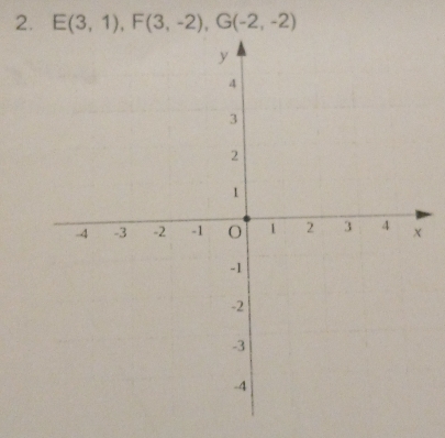 E(3,1), F(3,-2), G(-2,-2)