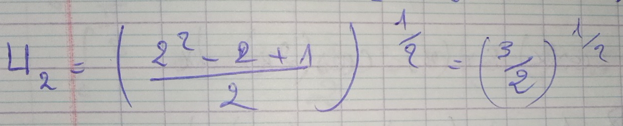 4_2=( (2^2-2+1)/2 )^ 1/2 =( 3/2 )^ 1/2 