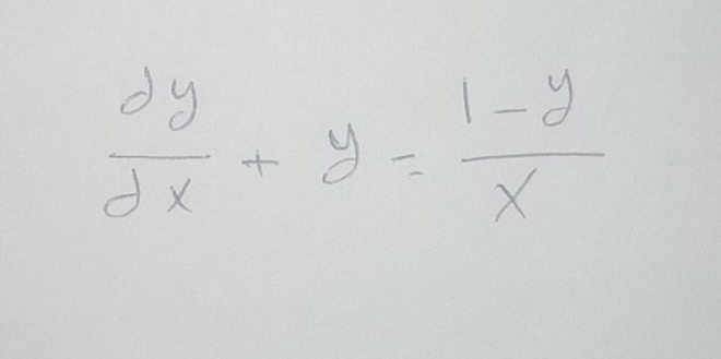  dy/dx +y= (1-y)/x 