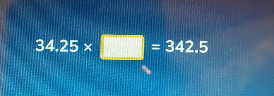 Solved: 34.25* =342.5 [Math]