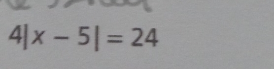 4|x-5|=24