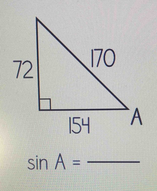 sin A=