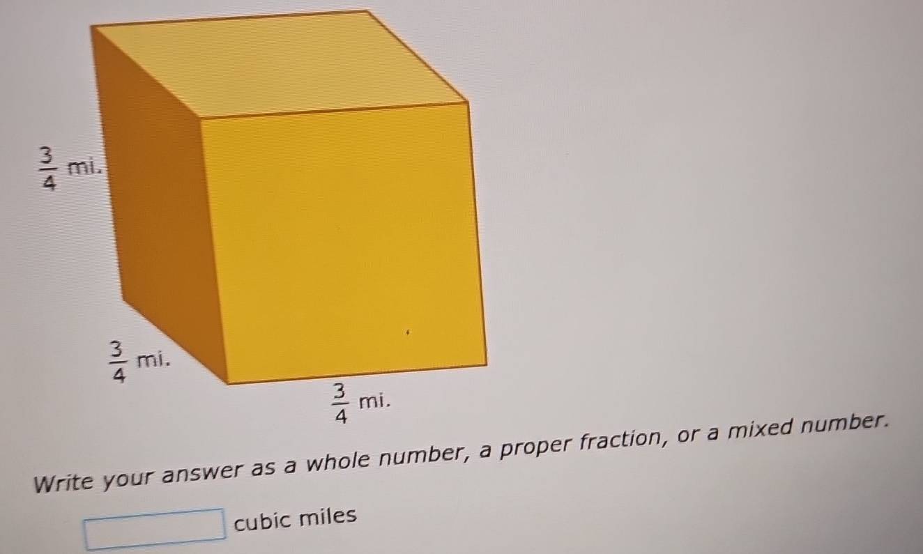 □ cubic miles