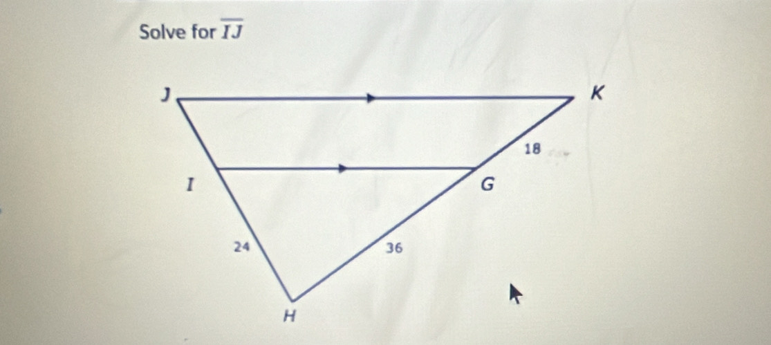 Solve for overline IJ