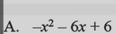 -x^2-6x+6