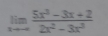 limlimits _xto -∈fty  (5x^3-3x+2)/2x^2-3x^3 