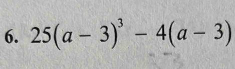 25(a-3)^3-4(a-3)